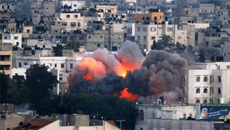 bombardeo sobre gaza